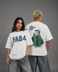 FAB4 Money Motion Oversized Graphic T-Shirt