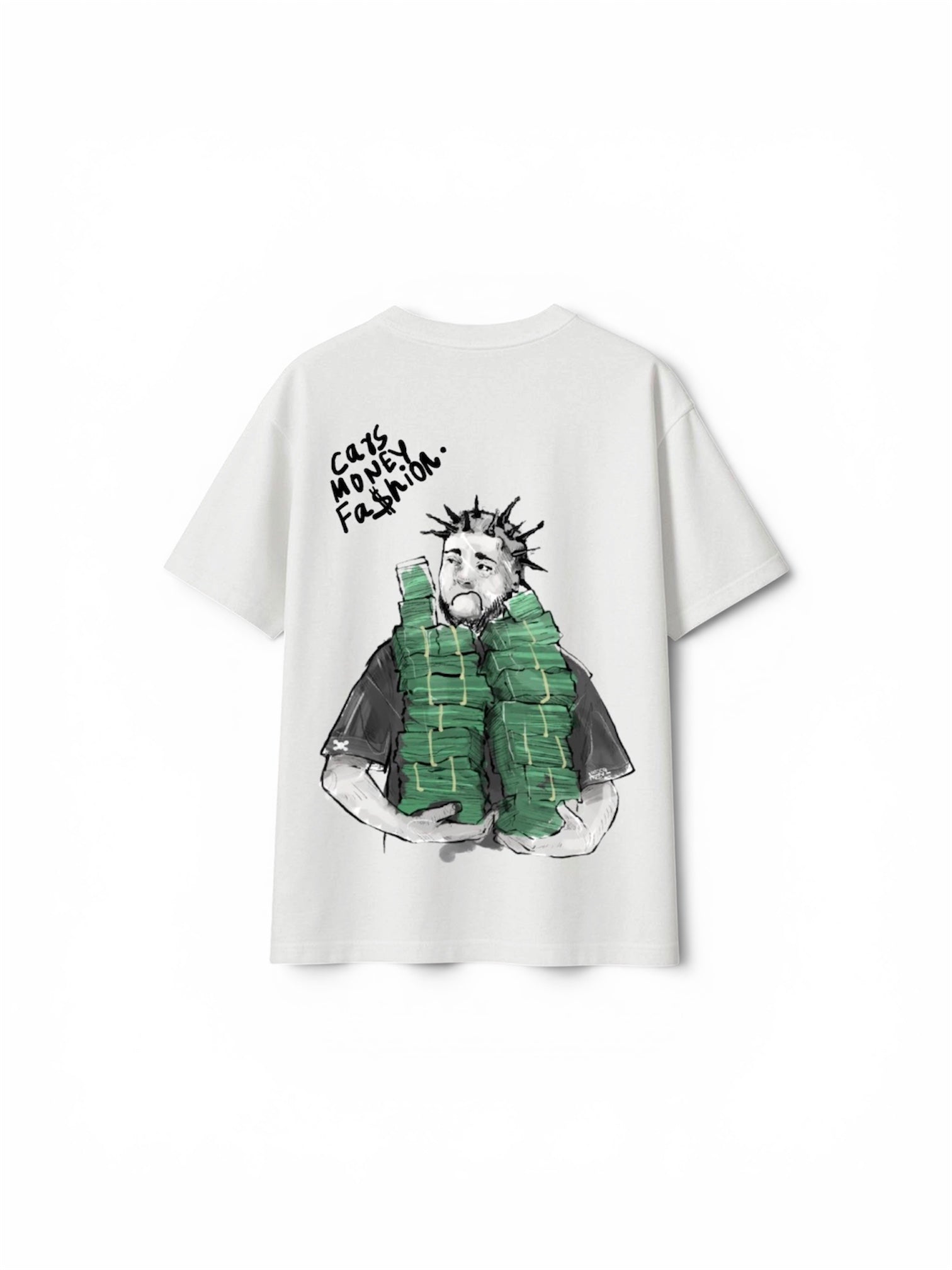 FAB4 Money Motion Oversized Graphic T-Shirt